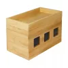 Power extension cover LogiLink KAB0076 Wood 140x255x165 mm
