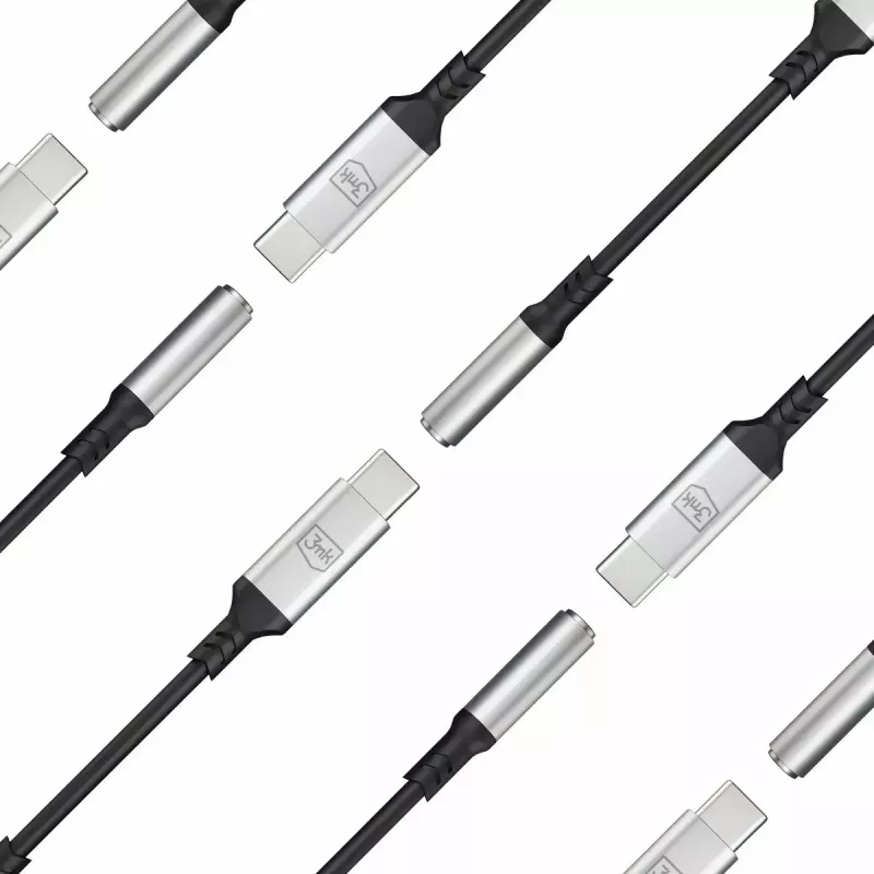 3.5 mm USB cable 3MK Jack 3.5 mm 1 pc USB-C to Jack 3.5 mm