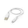 Hama Flexible Cable 1.5 m White Lightning to USB A 2.4 A