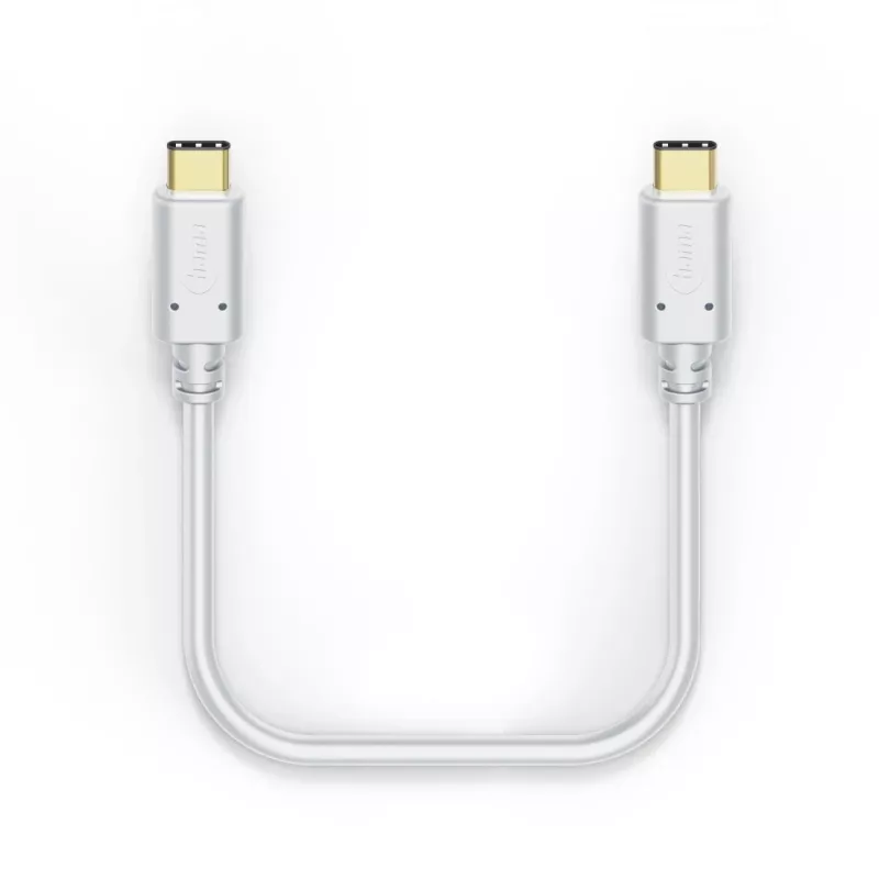Hama Charging Cable, USB-C - USB-C, 1.5 m, white