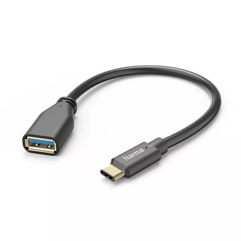 Hama 00201605 USB cable USB 3.2 Gen 1 (3.1 Gen 1) 0.15 m USB C USB A Black