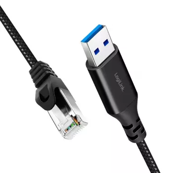 Networking cable LogiLink CU0400 RJ-45 Cat6 1 m Black