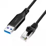 Networking cable LogiLink CU0406 RJ-45 Cat6 10 m Black