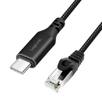 Networking cable LogiLink CU0412 RJ-45 Cat6 2 m Black