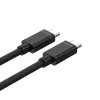 USB C to USB C cable Unitek Y-C477BK01-2M, USB 3.2 Gen 1, 2 m, 5 Gbit/s, PD 60 W, black
