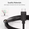 USB C to USB C cable Unitek Y-C477BK01-2M, USB 3.2 Gen 1, 2 m, 5 Gbit/s, PD 60 W, black