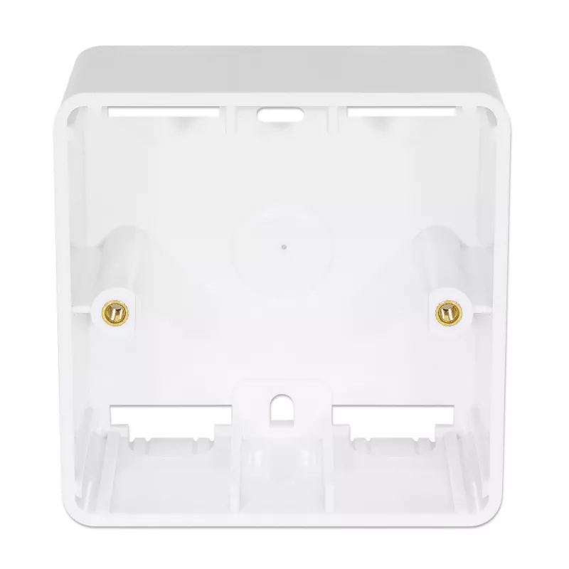 Intellinet Surface Mount Pattress Box 771900 771917 80x80x45mm Signal White RAL9003