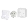 Intellinet Surface Mount Pattress Box 771900 771917 80x80x45mm Signal White RAL9003