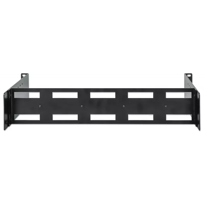 Rack rail Intellinet 716345 Black Aluminium 487mm x 210mm x 89mm