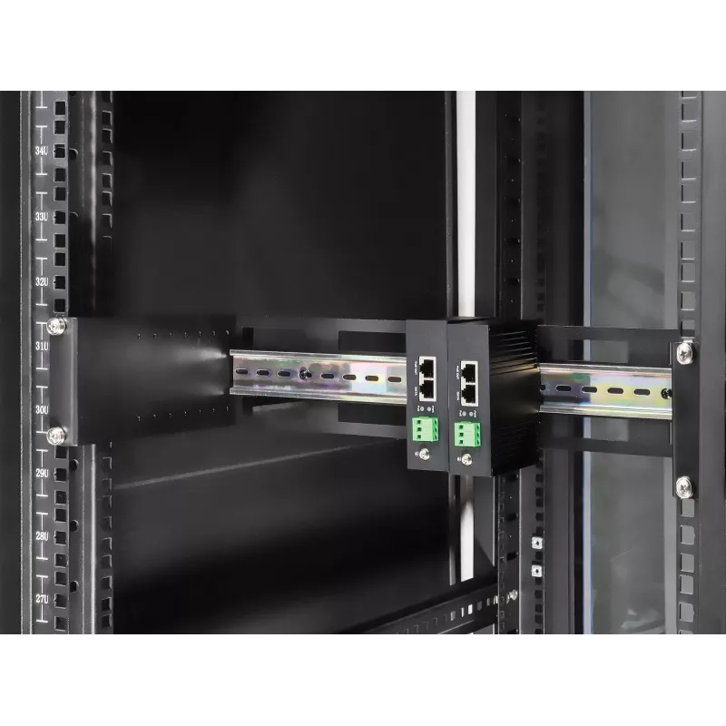 Rack rail Intellinet 716345 Black Aluminium 487mm x 210mm x 89mm