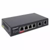Intellinet 6-Port Fast Ethernet Switch 4 PoE Ports 65W Power Budget