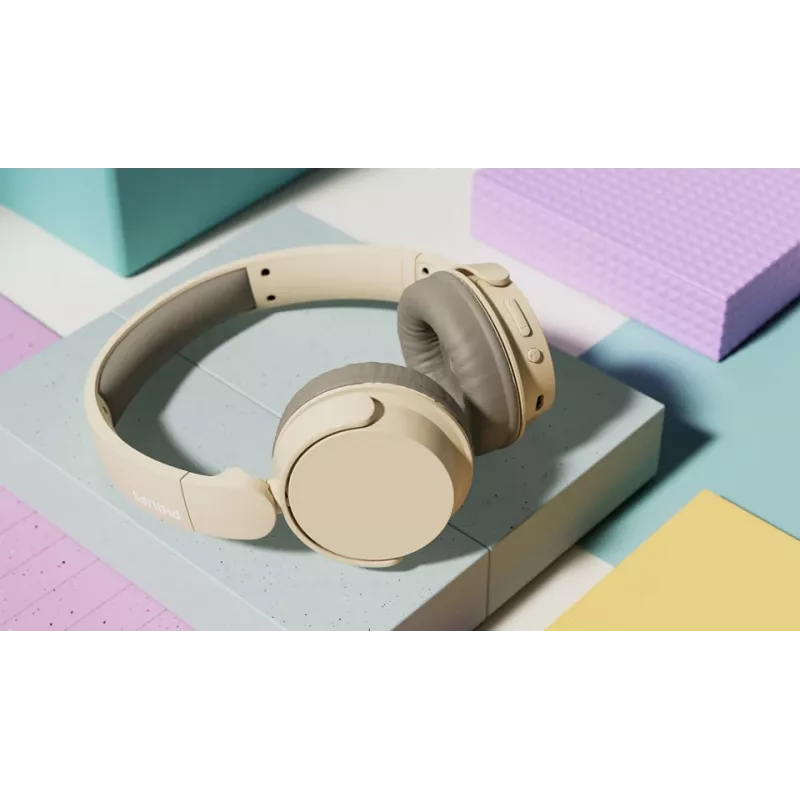 Philips TAH3209BG/00 headphones/headset Wireless Head-band Calls/Music Bluetooth Beige