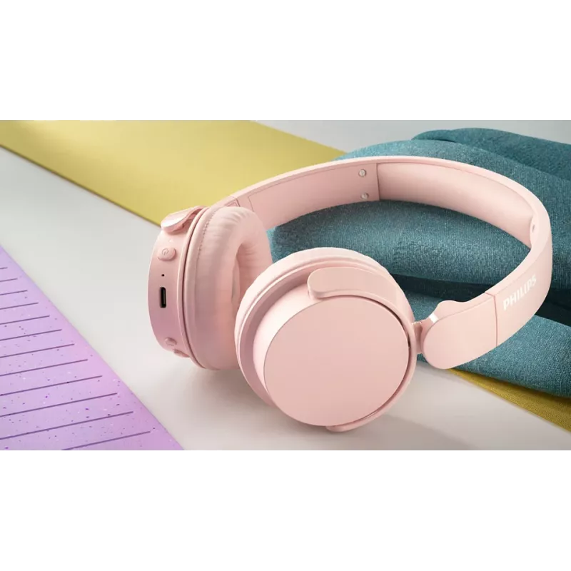 Philips 4000 series TAH4209PK/00 headphones/headset Wireless Head-band Calls/Music Bluetooth Pink
