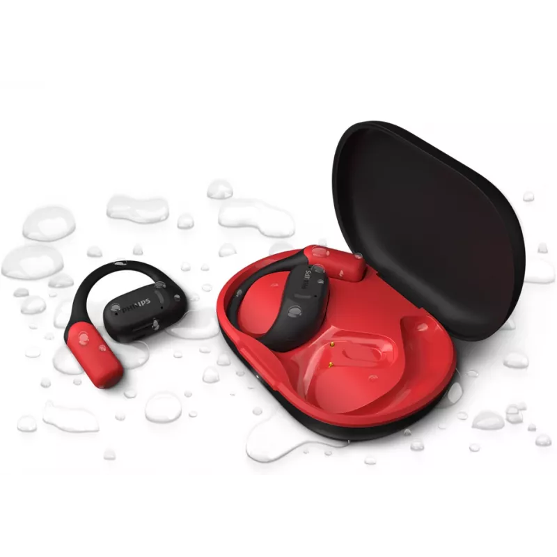 Philips 6000 series TAA6709BK/00 headphones/headset True Wireless Stereo (TWS) Ear-hook Sports Bluetooth Black, Red
