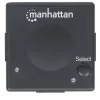 Manhattan HDMI Switch 2-Port, 1080p, Connects x2 HDMI sources to x1 display, Automatic and Manual Switching (via button), No external power required, Black, Three Year Warranty