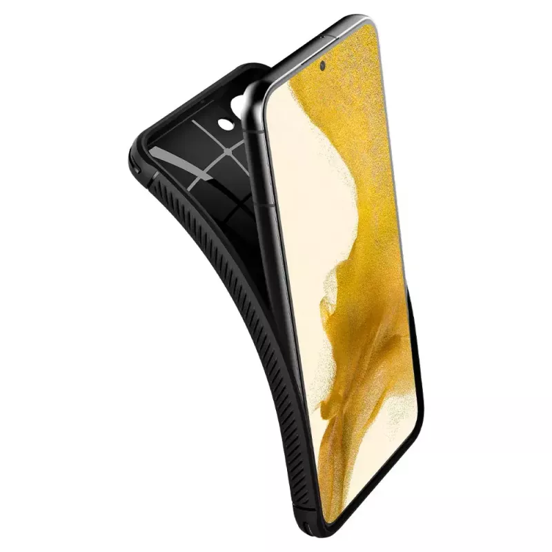 Spigen Rugged Armor mobile phone case Black Galaxy S22 6.1 inch