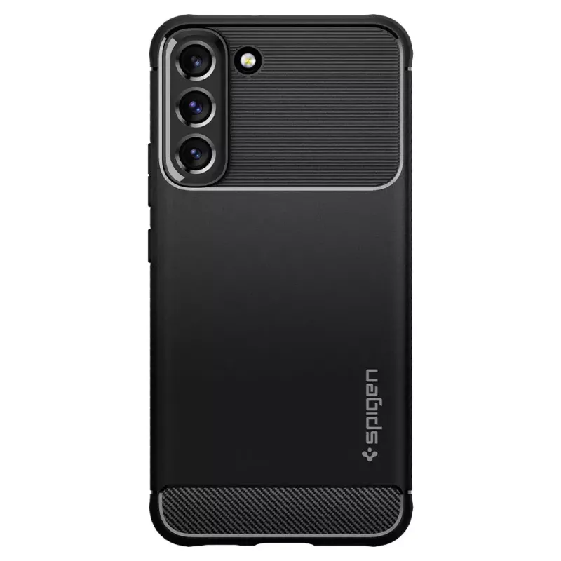 Spigen Rugged Armor mobile phone case Black Galaxy S22 6.1 inch