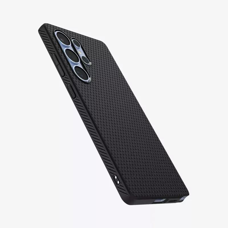 Spigen Galaxy S25 Ultra Case Liquid Air Matte Black Cover Samsung Galaxy S25 Ultra 6.9 inch
