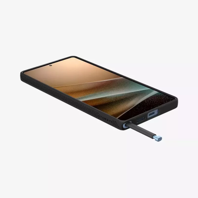Spigen Galaxy S25 Ultra Case Liquid Air Matte Black Cover Samsung Galaxy S25 Ultra 6.9 inch