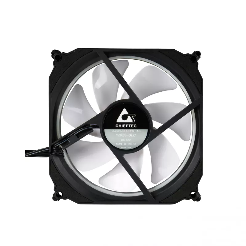 Chieftec CF-3012-RGB computer cooling system Computer case Fan 12 cm Black