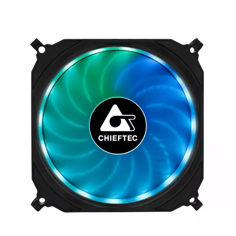 Chieftec CF-3012-RGB computer cooling system Computer case Fan 12 cm Black