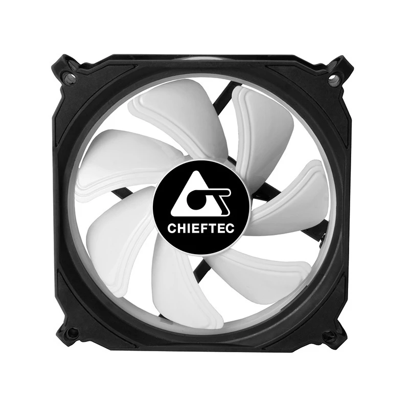 Chieftec CF-1225RGB computer cooling system Computer case Fan 12 cm Black