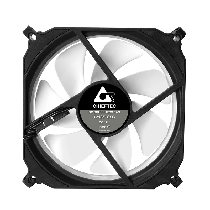 Chieftec CF-1225RGB computer cooling system Computer case Fan 12 cm Black