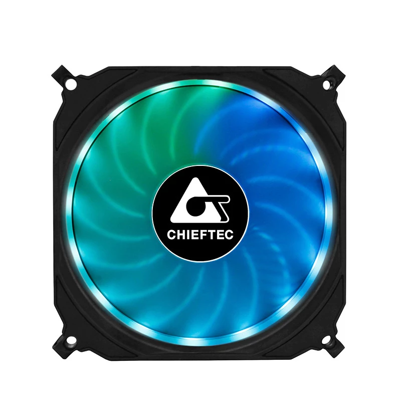 Chieftec CF-1225RGB computer cooling system Computer case Fan 12 cm Black