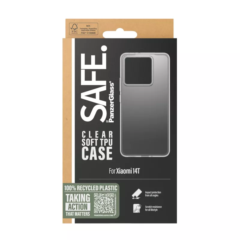 PanzerGlass SAFE. by ® TPU Case Transparent Xiaomi 14T
