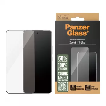 PanzerGlass Screen Protector Xiaomi 15 Ultra Ultra-Wide Fit Scratch Shock Resistant