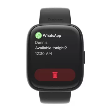 Smartwatch HAMA 4000 square black — HAMA 4000 square, black smartwatch