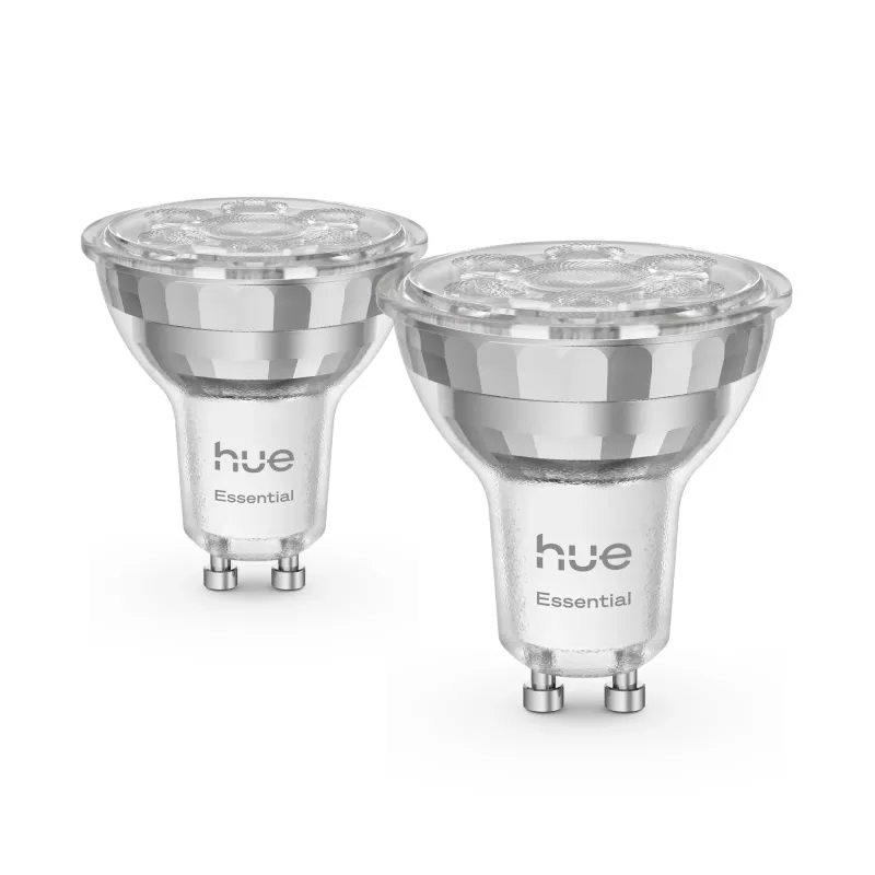 Philips Hue White and colour ambience Essential GU10 – smart spotlight – 345 lm – 4.7W – 2-pack