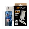 Screen protection bundle PanzerGlass CARE 3-in-1 Feature Kick for iPhone Air — tempered glass, PET, silicone, transparent