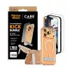 Screen protector and case bundle PanzerGlass CARE 3-in-1 Feature Kick for iPhone 17 Pro Max — tempered glass, PET, silicone, transparent