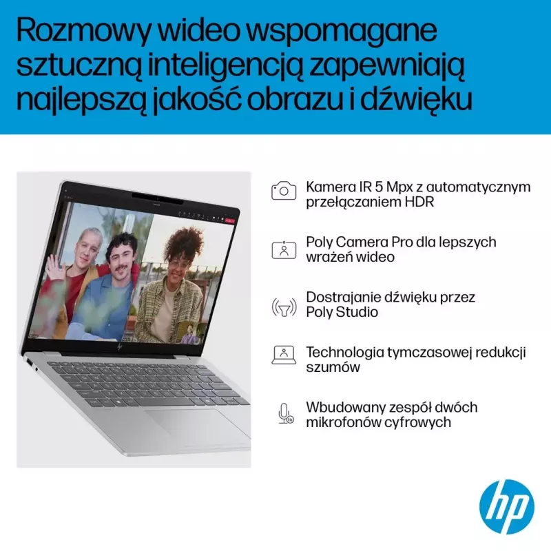 Laptop HP OmniBook 7 AI 14-fr0003nw 14 inch Intel Core i5 16GB RAM 512GB SSD