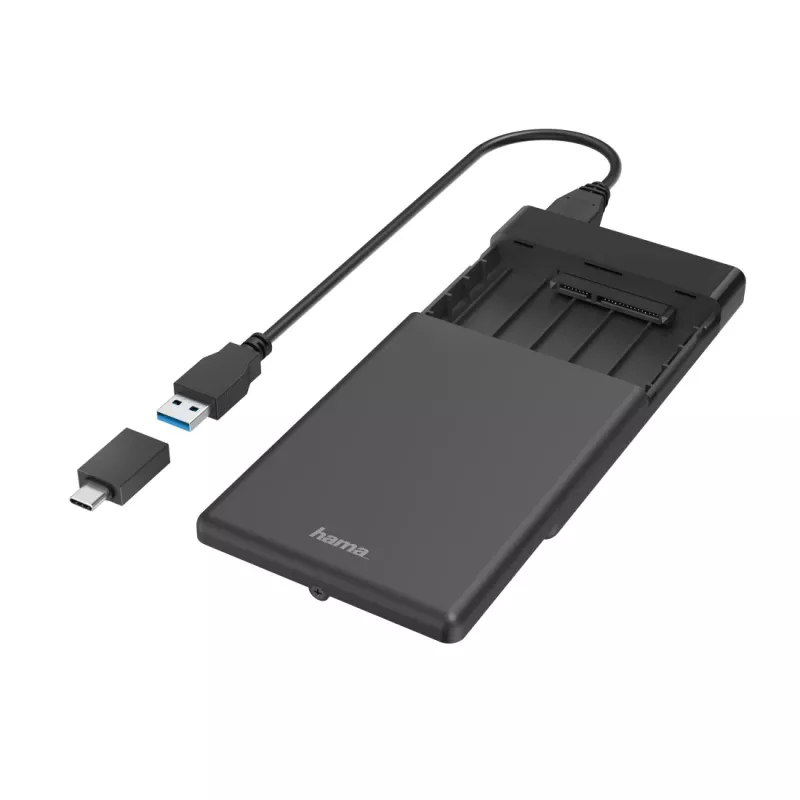 Hama 00200760 storage drive enclosure HDD/SSD enclosure Black 2.5 inch