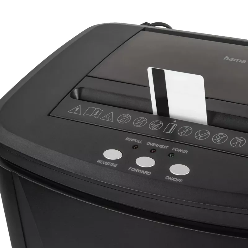 Hama Safe Auto M1200 paper shredder Micro-cut shredding 60 dB 22.5 cm Black