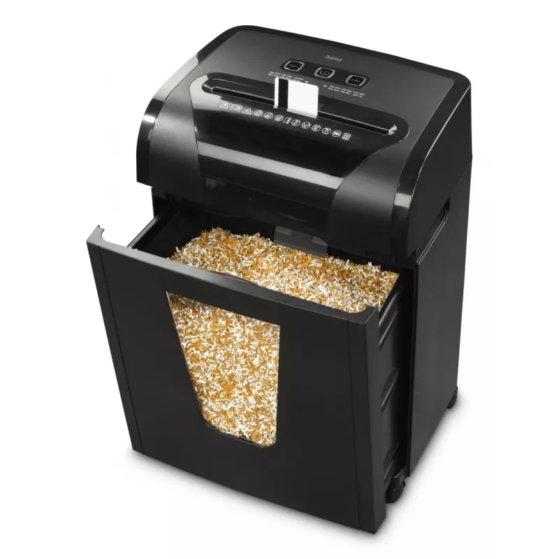 Hama Prime M100 paper shredder Micro-cut shredding 62 dB 22 cm Black