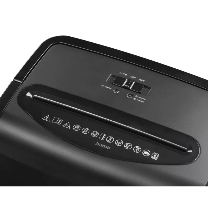 Hama Prime M80 paper shredder Micro-cut shredding 68 dB 22 cm Black
