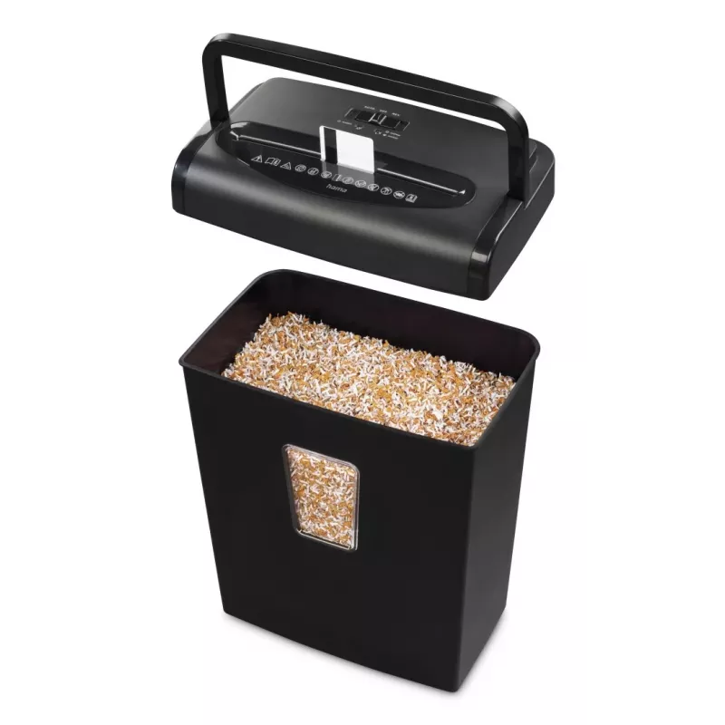 Hama Prime M80 paper shredder Micro-cut shredding 68 dB 22 cm Black