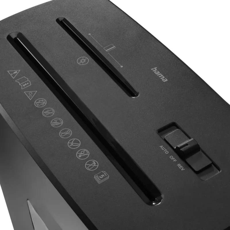 Hama Prime M50CD-B paper shredder Micro-cut shredding 68 dB 22 cm Black