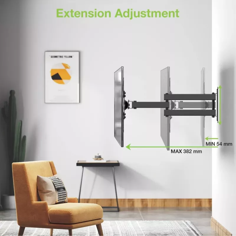 Techly Wall Support for LCD LED 13-30 inch Tilting 2 Joints Black ICA-LCD 923B