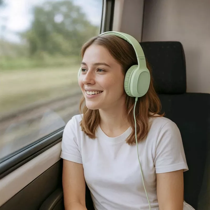 Headset Hama Fun C Wired USB Type-C Green 20-20000 Hz 1.2m
