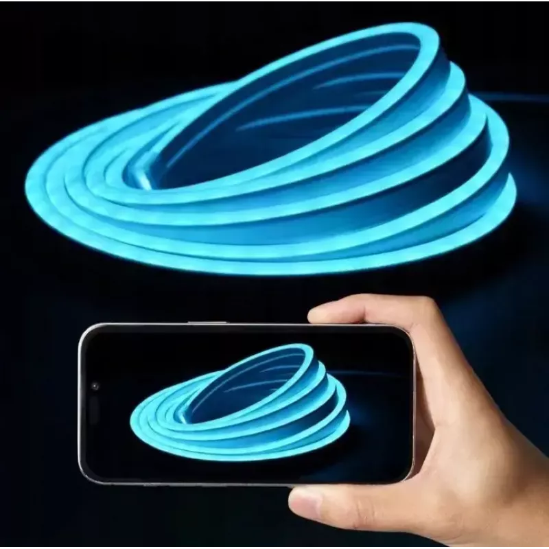 LED neon light Vention PAEWJ-EU 5 m, silicone, DC 12V, 72 LEDs/m, 15 W, IP65, IR remote