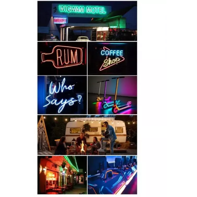 LED neon light Vention PAEWJ-EU 5 m, silicone, DC 12V, 72 LEDs/m, 15 W, IP65, IR remote