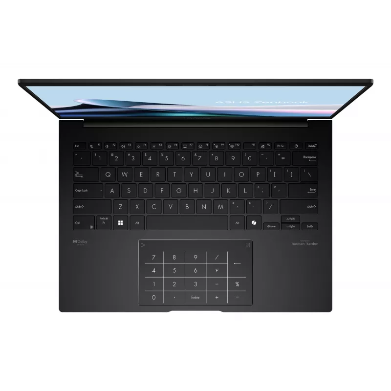 Laptop ASUS ZenBook 14 OLED UM3406KA — 14 inch 3K OLED, AMD Ryzen AI 5 340, 16GB RAM, 512GB SSD, Windows 11 Home, Black