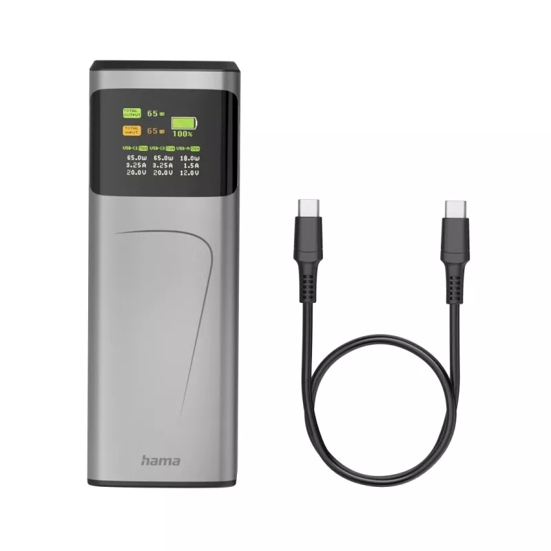 Hama High Power Lithium-Ion (Li-Ion) 20000 mAh Grey