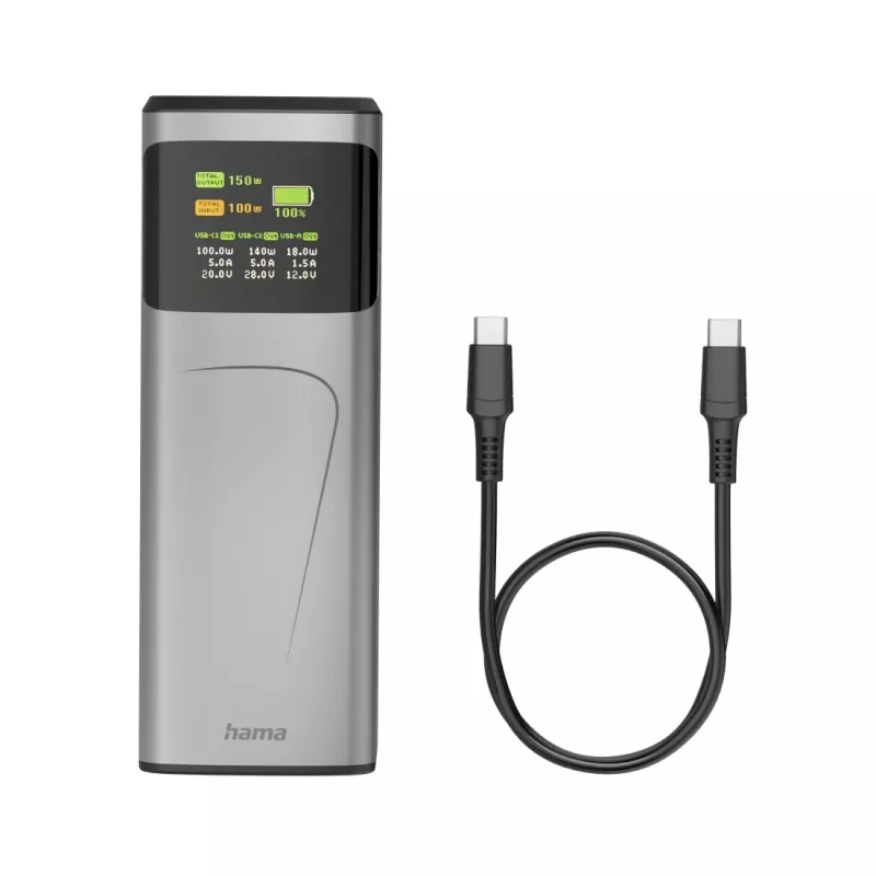 Hama High Power Lithium-Ion (Li-Ion) 24000 mAh Grey