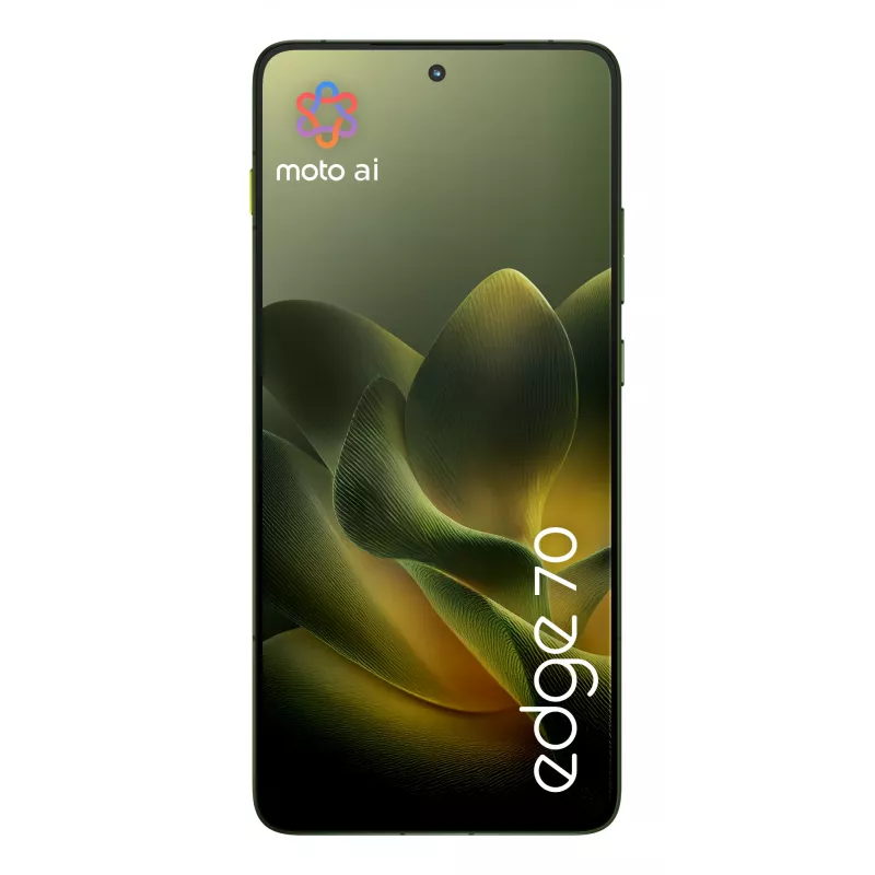 Smartphone Motorola edge 70 — 6.7 inch P-OLED, Snapdragon 7 Gen 4, 12 GB RAM, 512 GB, Dual SIM, 4800 mAh, Green, IP68/IP69