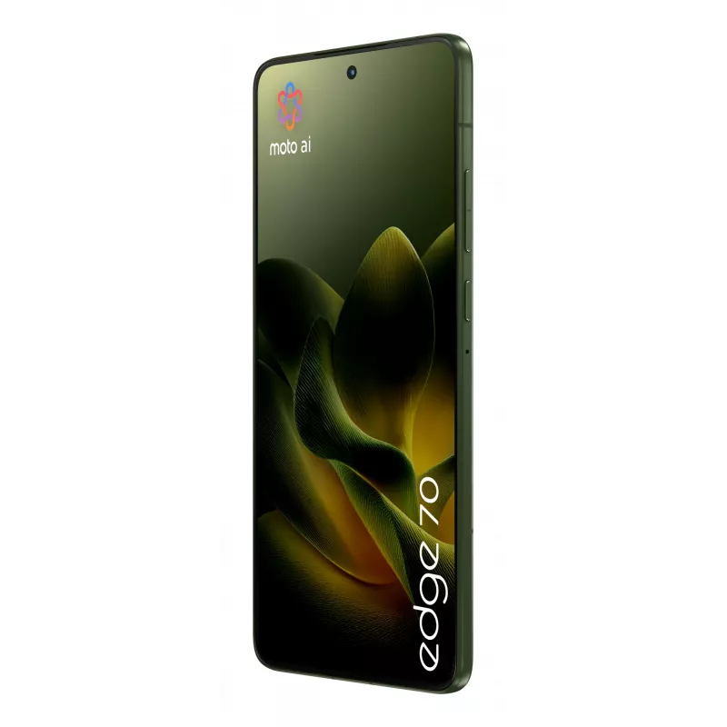 Smartphone Motorola edge 70 — 6.7 inch P-OLED, Snapdragon 7 Gen 4, 12 GB RAM, 512 GB, Dual SIM, 4800 mAh, Green, IP68/IP69